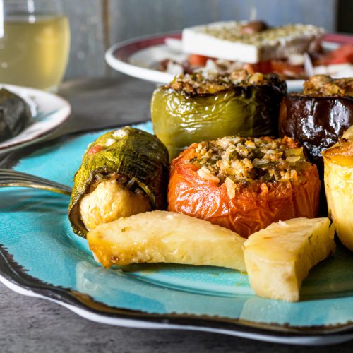 Greek,Stuffed,And,Baked,Vegetables